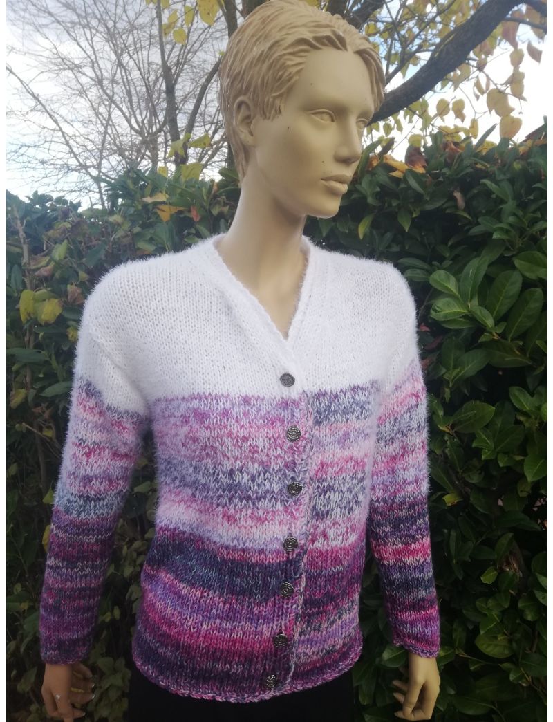 AL Flausch-Cardigan und Longschal