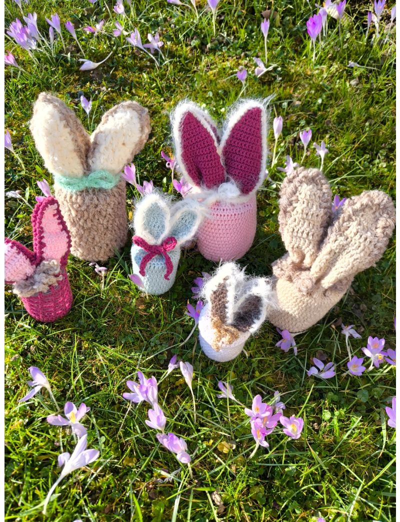 Hasenfamilie - Dekogl&auml;ser