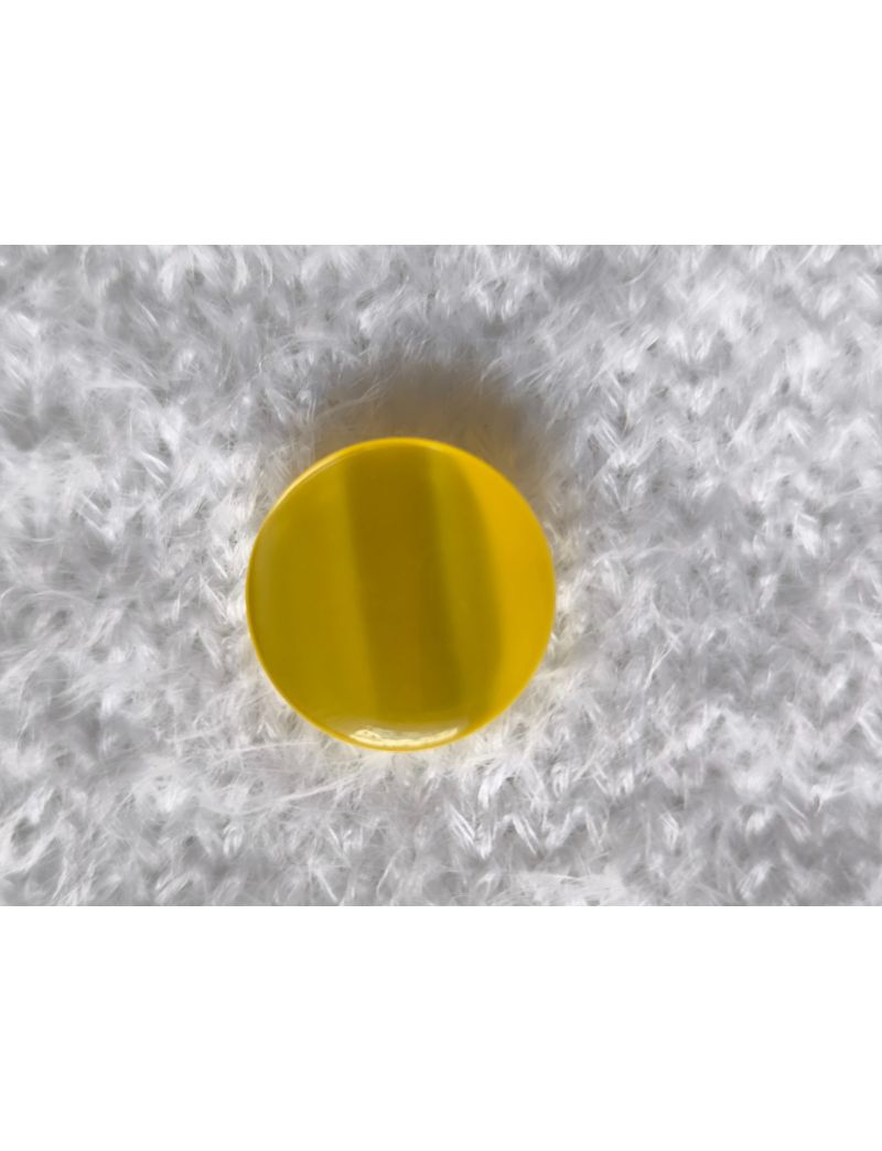 Knopf gelb 18mm, gl&auml;nzend
