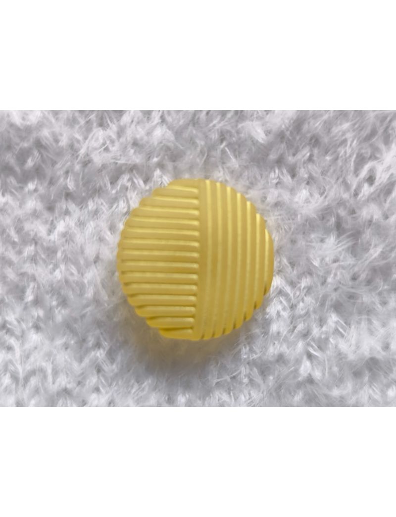 Knopf gelb, Kunststoff, 22mm