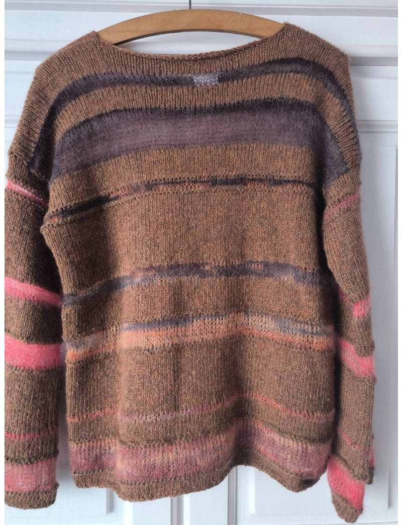 Pullover braun-bunt  (LG)
